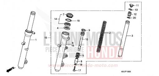 FOURCHETTE AVANT FES125AB de 2011